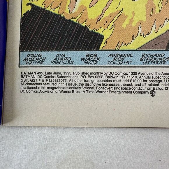 Batman - #495‎ - Knightfall part 7 - Poison Ivy - Joker Vintage - Late June 1993 - Picture 7 of 9